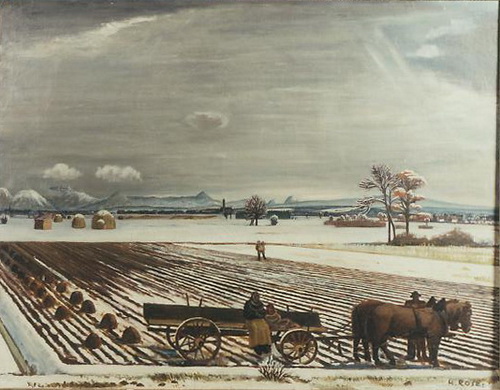 050 Winterlandschaft bei Raisting, 1936